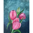 Tulipán élményfestés - Akrillal