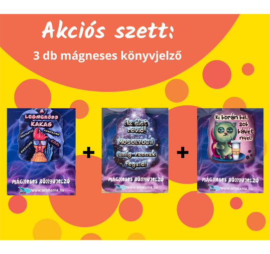 Mókás csapat - 3 db-os mágneses könyvjelző szett