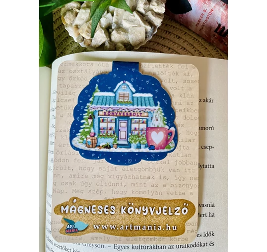 Könyvesbolt január - Mágneses könyvjelző