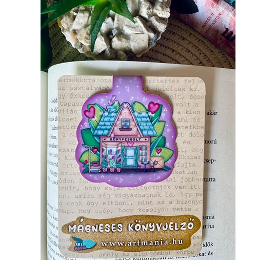 Könyvesbolt február - Mágneses könyvjelző