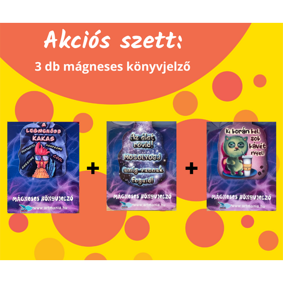 Mókás csapat - 3 db-os mágneses könyvjelző szett