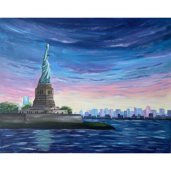 New York élményfestés - Akrillal