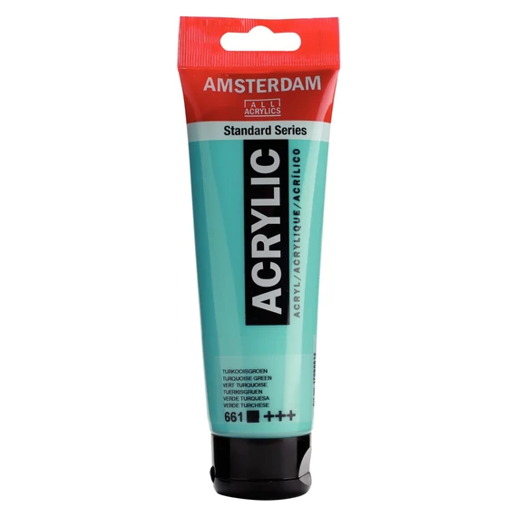 Talens Amsterdam akrilfesték, TÜRKIZ 120 ml - 661 Turquoise green