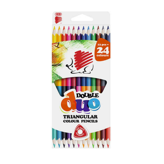 ICO SÜNI kétvégű színesceruza készlet 12 db/24 szín